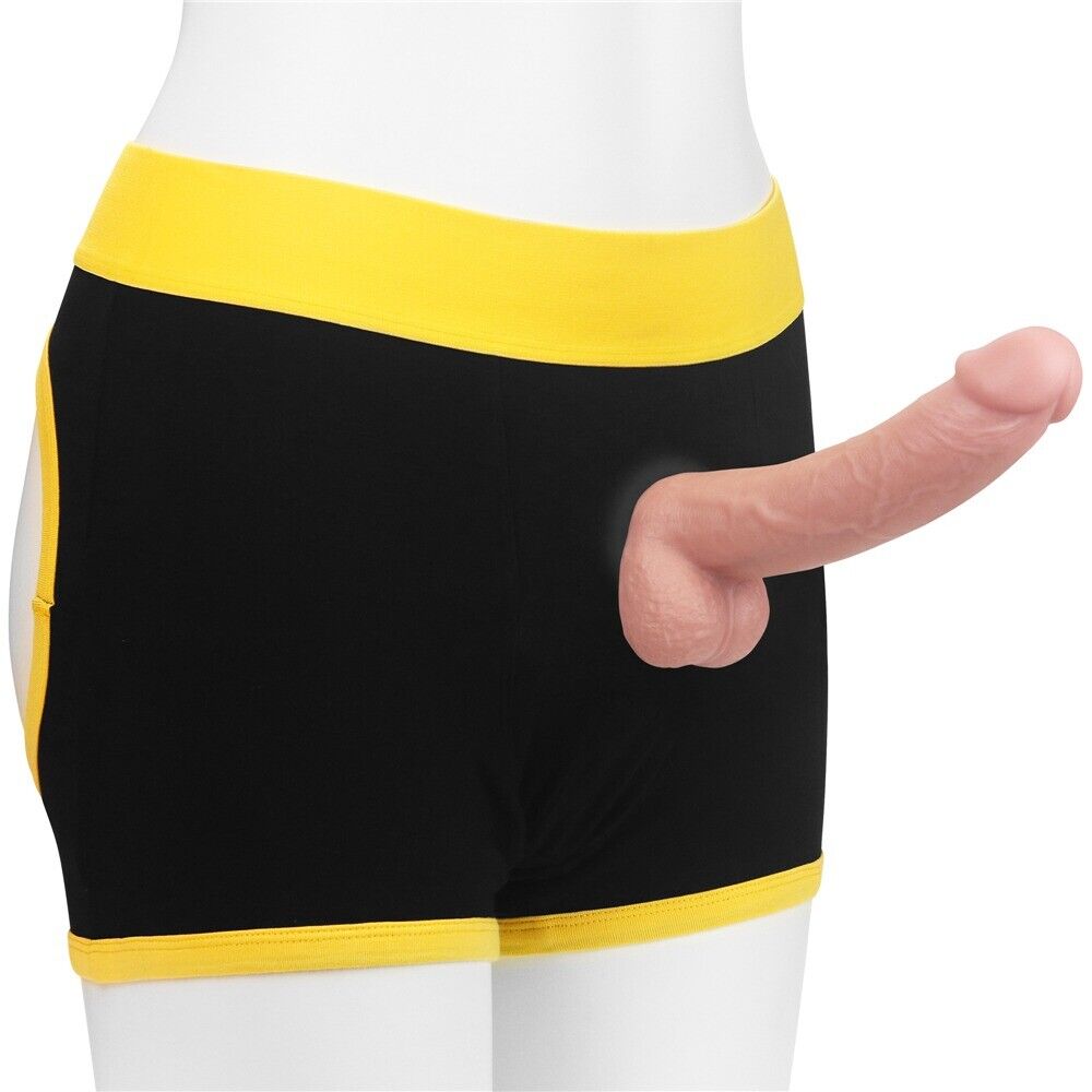 Strap On Harness Boxer Shorts Briefs for Pegging Dildo Packing Packer Sex Toy XL