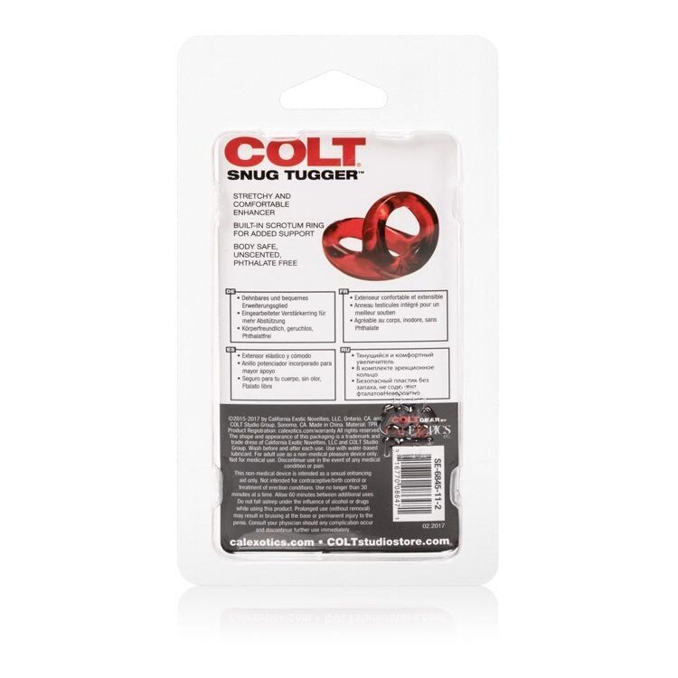 Colt Snug Tugger Cock Balls Dual Support Penis Erection Enhancer Cock Ring