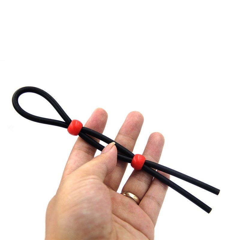 Stretchy Adjustable Silicone Lasso Penis Cock Ring Set of 3 Male Enhancer