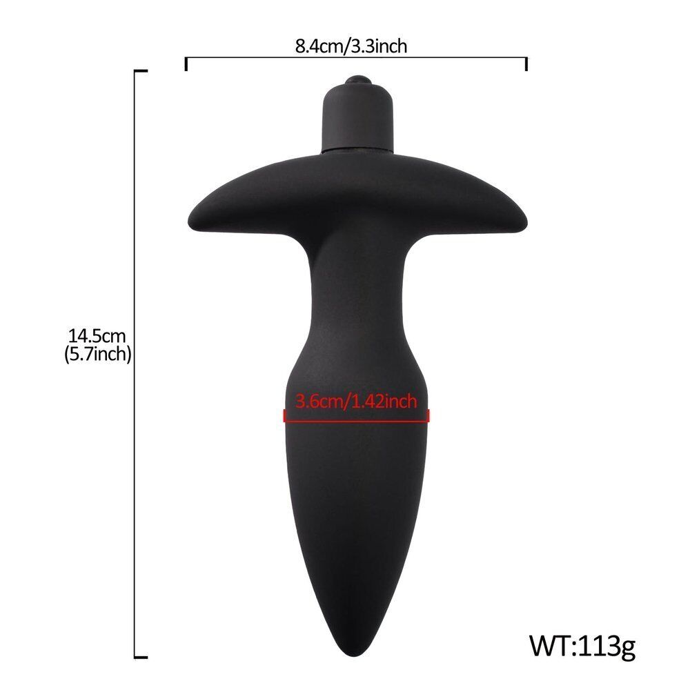 8x Speed Vibrating Silicone Anal Butt Plug Dildo Vibe Vibrator Anal Sex Toys