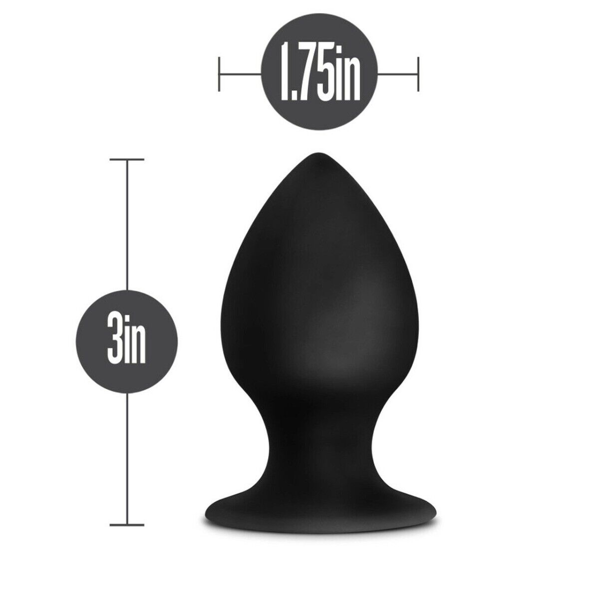 Silicone Thick Girthy Anal Butt Plug Dildo Anal Training Stretching