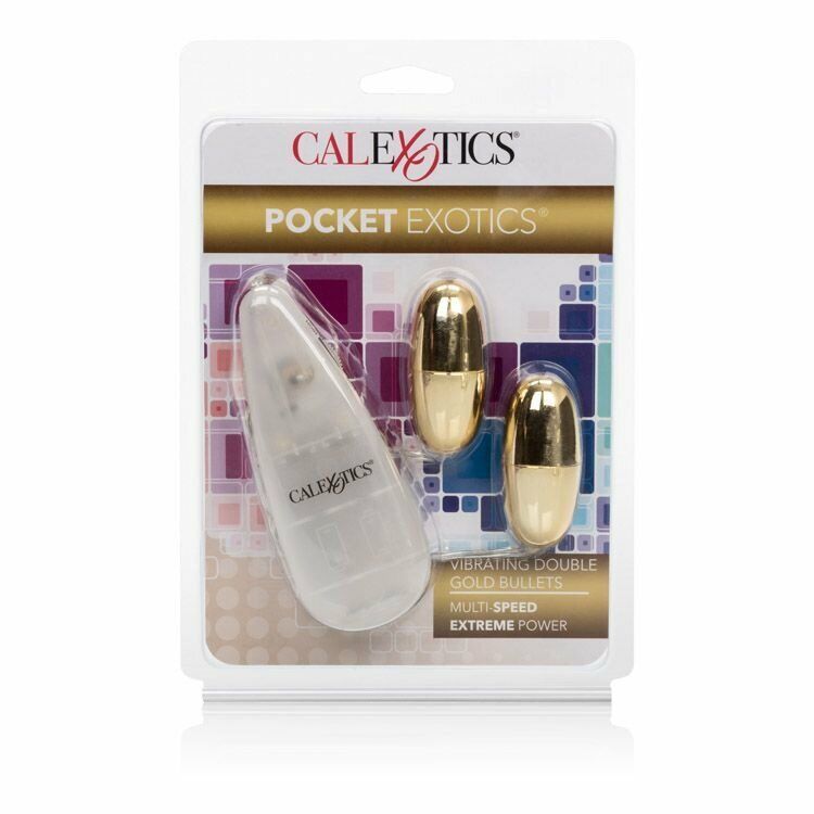 Vibrating Double Gold Bullets Vaginal Anal Climax Orgasm Sex Egg Vibe Vibrator