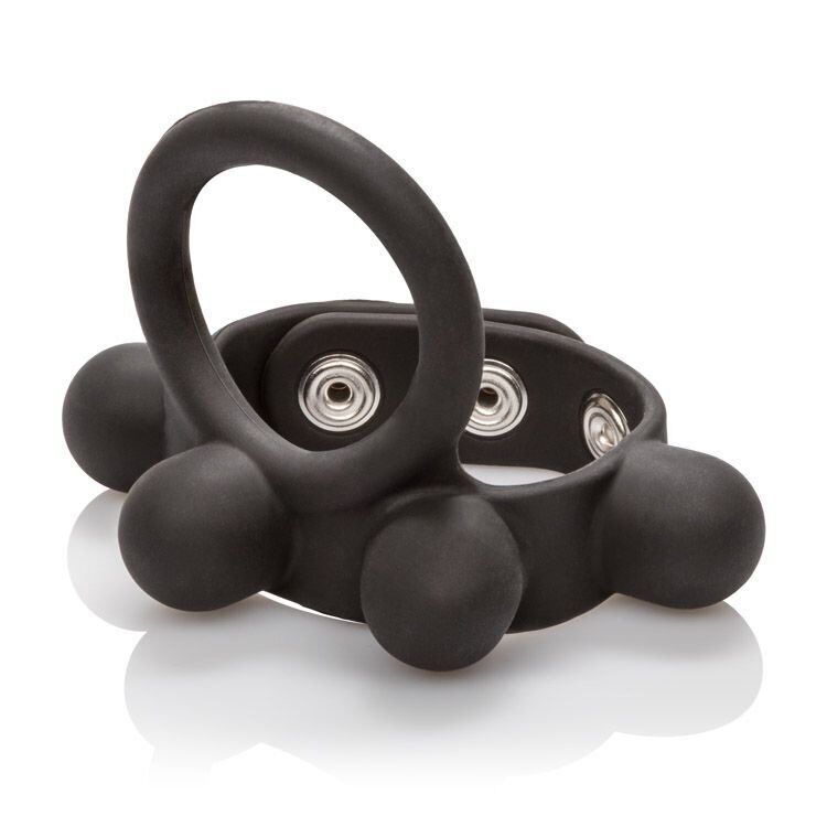 Silicone Stretchy Large Cock Ring Scrotum Ball Stretcher with Added Weight