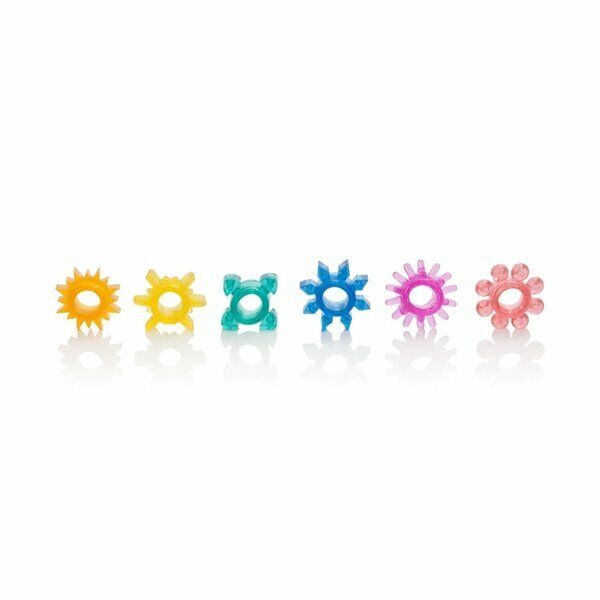 Senso 6 Pak Stretchy Cock Ring Male Penis Erection Enhancer Enhancement Prolong