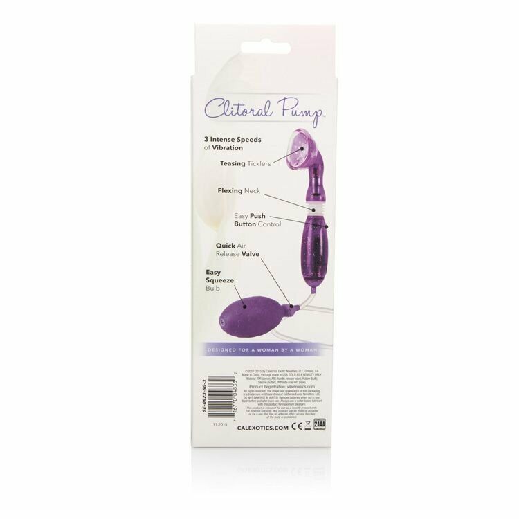 Vibrating Clitoral Pump Vaginal Clit Pussy Pump Vibe Vibrator Female Sex Toy