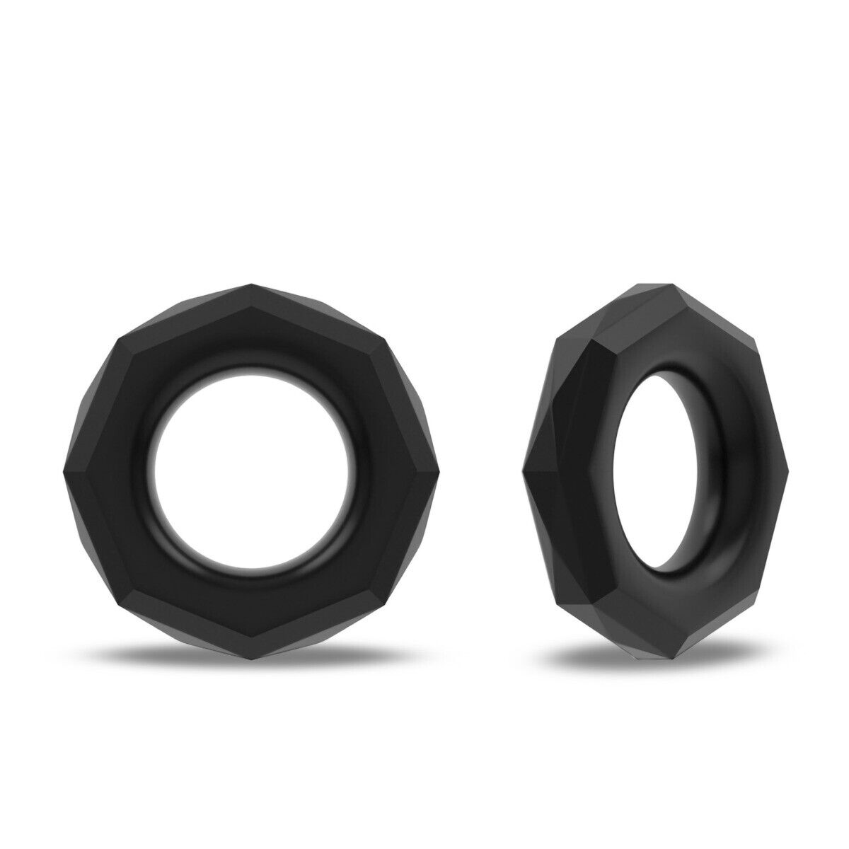 2 Soft Stretchy Male Penis Cock Ring Prolong Delay Sex Toys for Couples