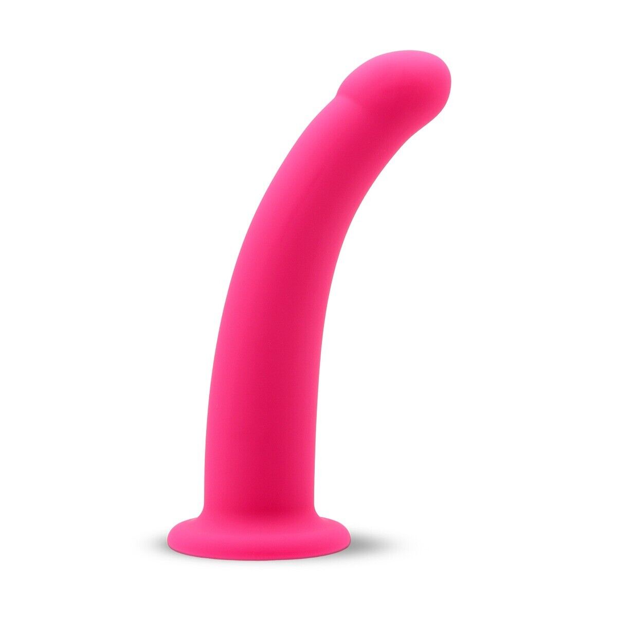 Pink Silicone Anal G-spot Dildo Dong Plug Probe Suction Cup Harness Compatible