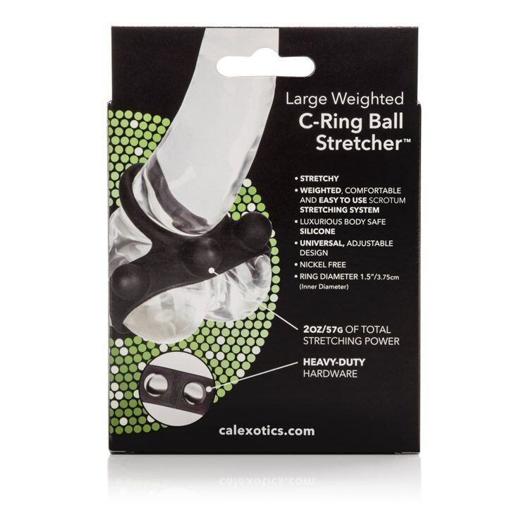Silicone Stretchy Large Cock Ring Scrotum Ball Stretcher with Added Weight