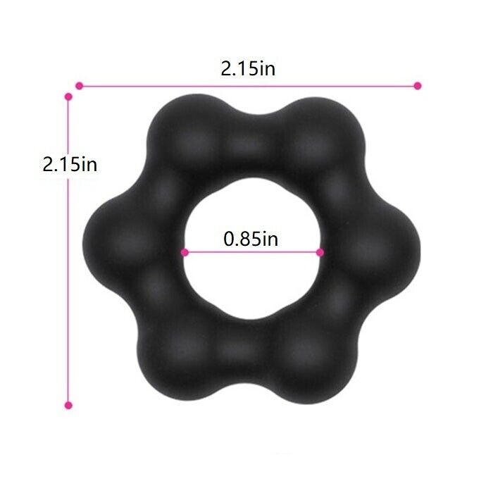 2 Stretchy Silicone Male Penis Enhancer Prolong Delay Sex Cock Ring for Men