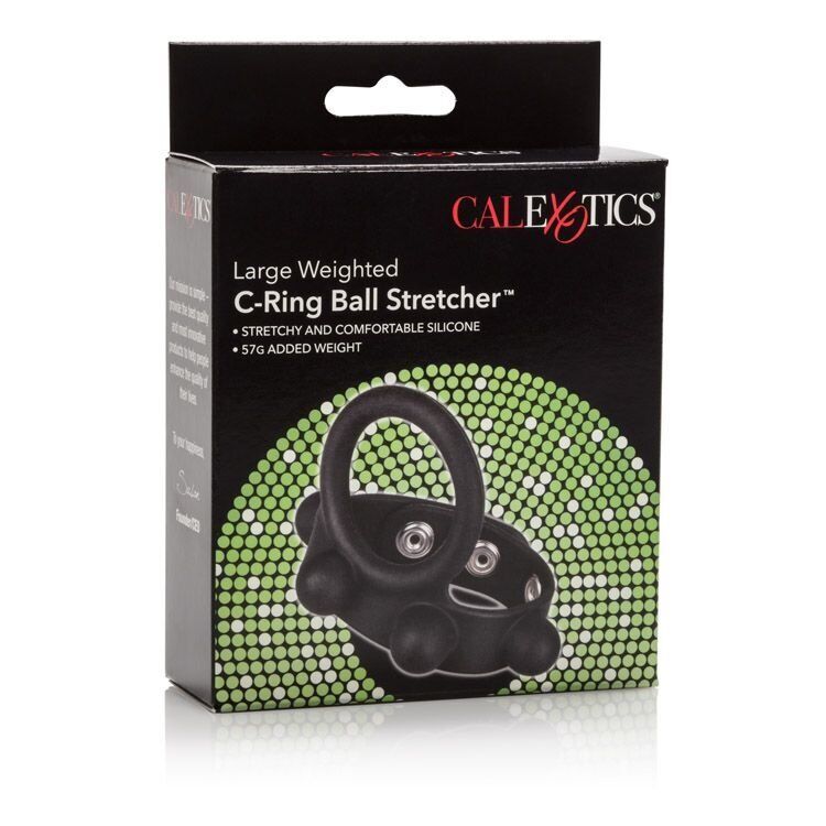 Silicone Stretchy Large Cock Ring Scrotum Ball Stretcher with Added Weight