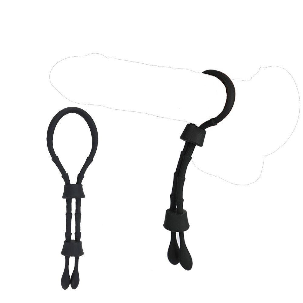 Silicone Lasso Male Erection Keeper Enhancer Prolong Delay Penis Cock Ring