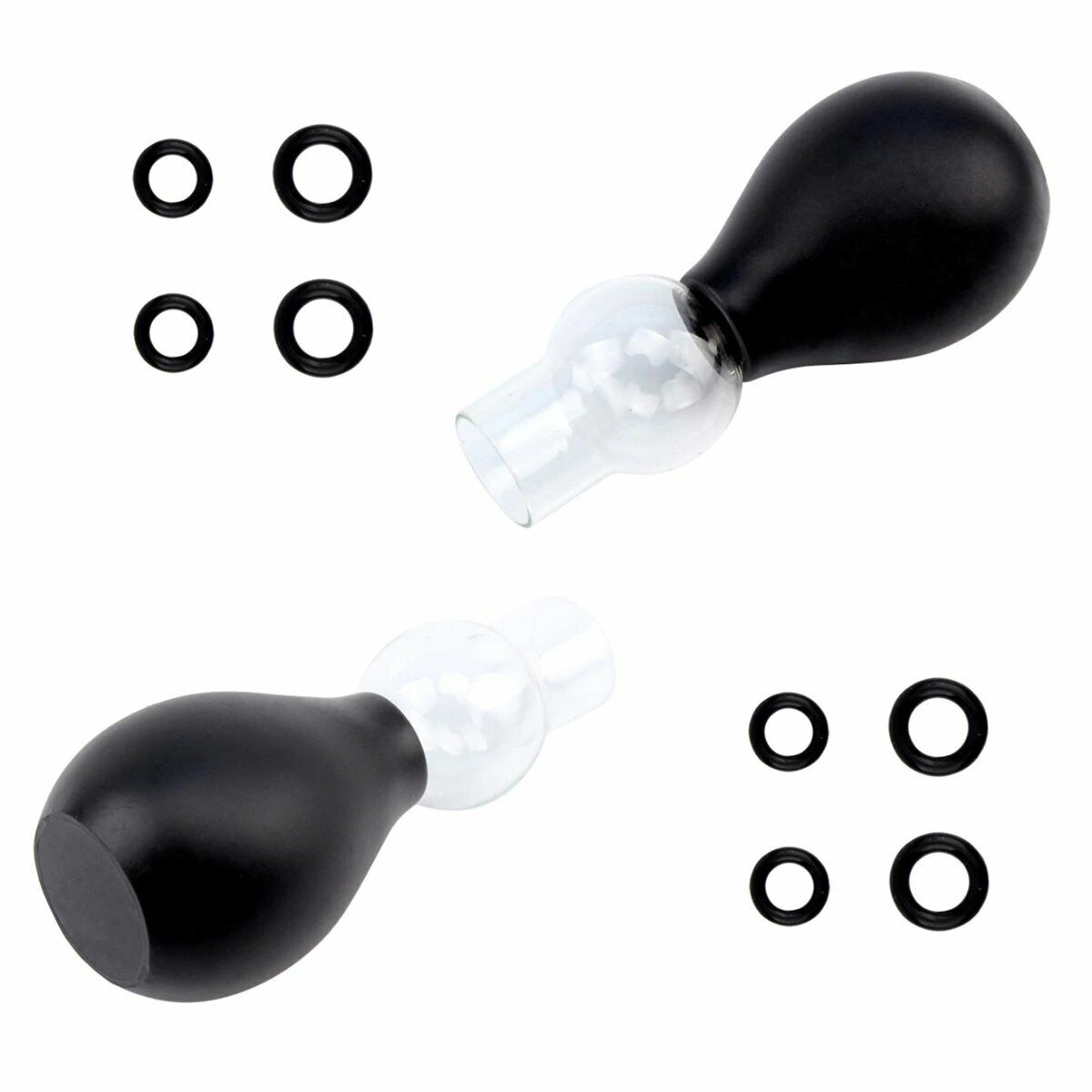 Nipple Sucker Set Amplifier Enlargement Bulbs Enlarger with O-Rings Enhancer