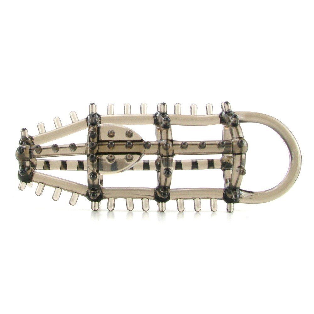 Ultimate Cock Cage Climax Penis Sleeve Extension Girth Enhancer French Tickler