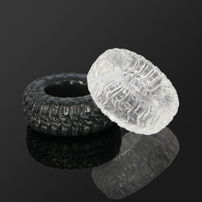 Silicone Truck Tire Penis Cock Rings Ball Stretcher Sex Toys for Men Couples