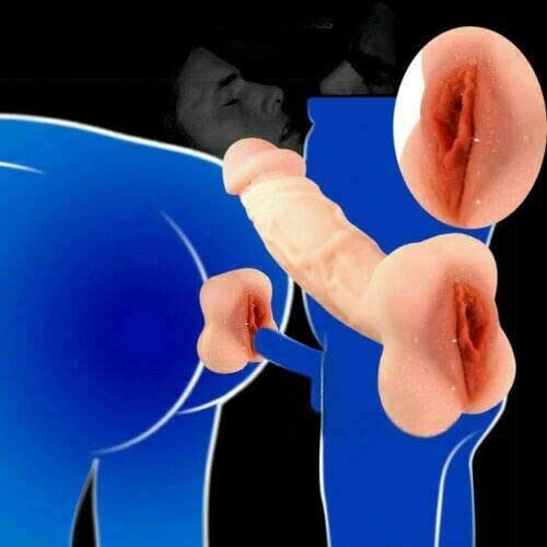 Realistic Vagina Pussy Male Masturbator Stroker Penis Extension Sleeve Sex Toys