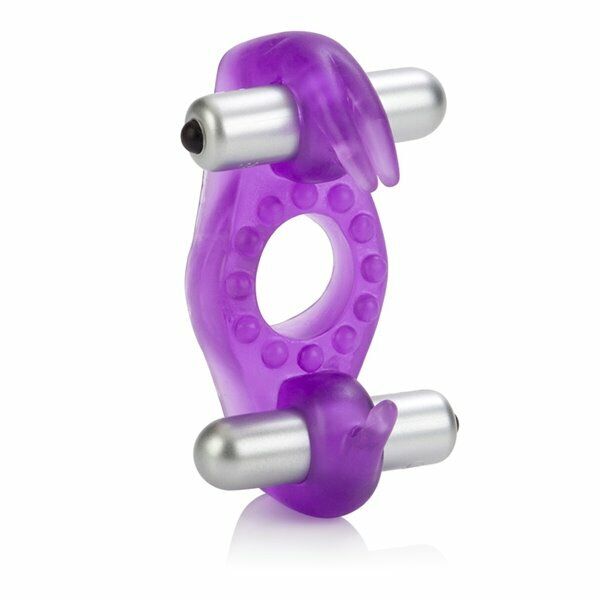 Rockin' Rabbit Dual Vibe Bullet Couple Orgasm Vibrating Penis Cock Ring Sex Toy