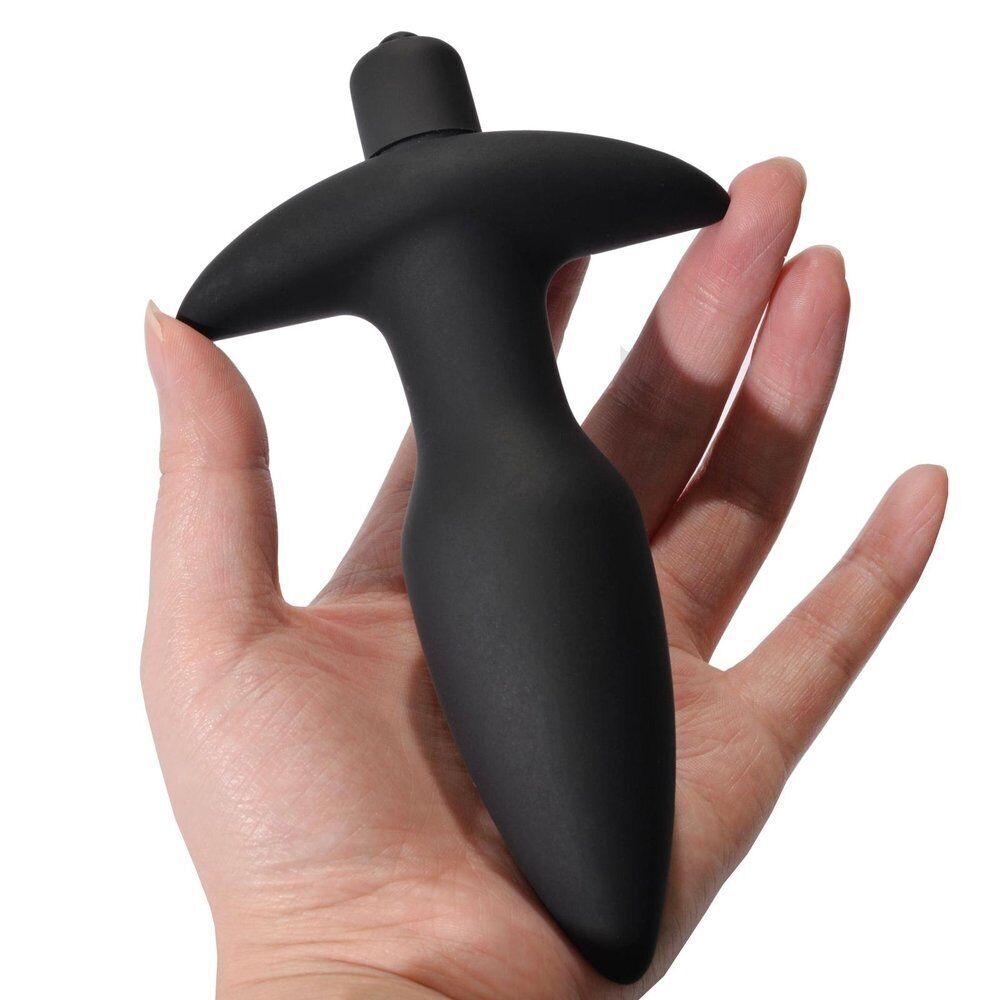 8x Speed Vibrating Silicone Anal Butt Plug Dildo Vibe Vibrator Anal Sex Toys