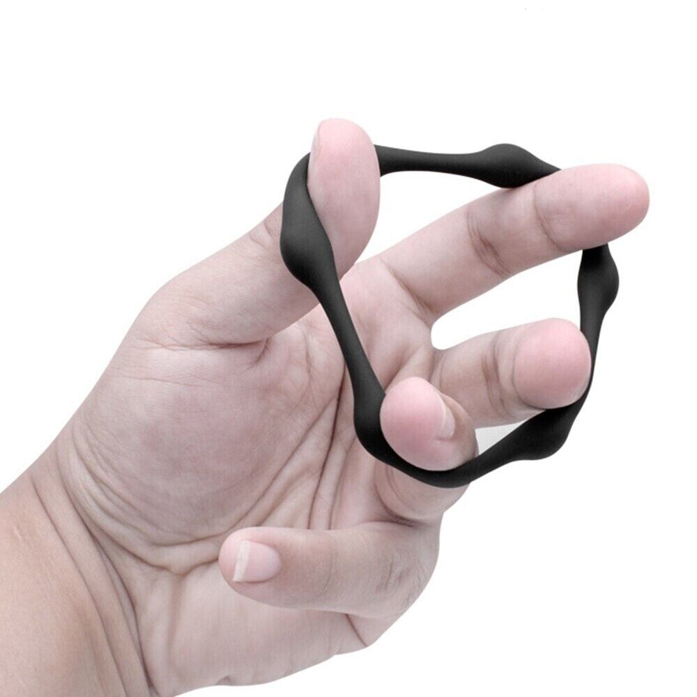 2 Stretchy Silicone Male Penis Enhancer Prolong Delay Sex Cock Ring for Men