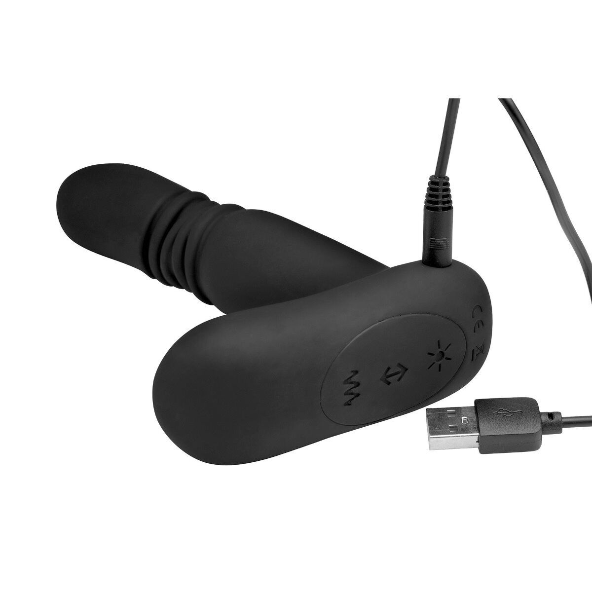 Wireless Warming Thrusting Anal Plug Vibe Prostate Massager for Men Women Couple