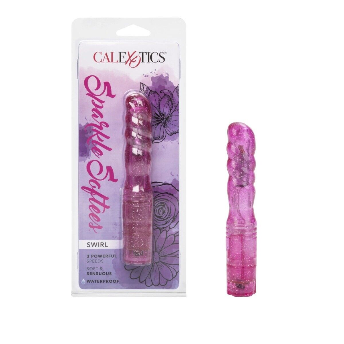 Sparkle Soft Jelly Clitoral Anal G-spot Vibrator Vibe Dildo Dong Butt Plug