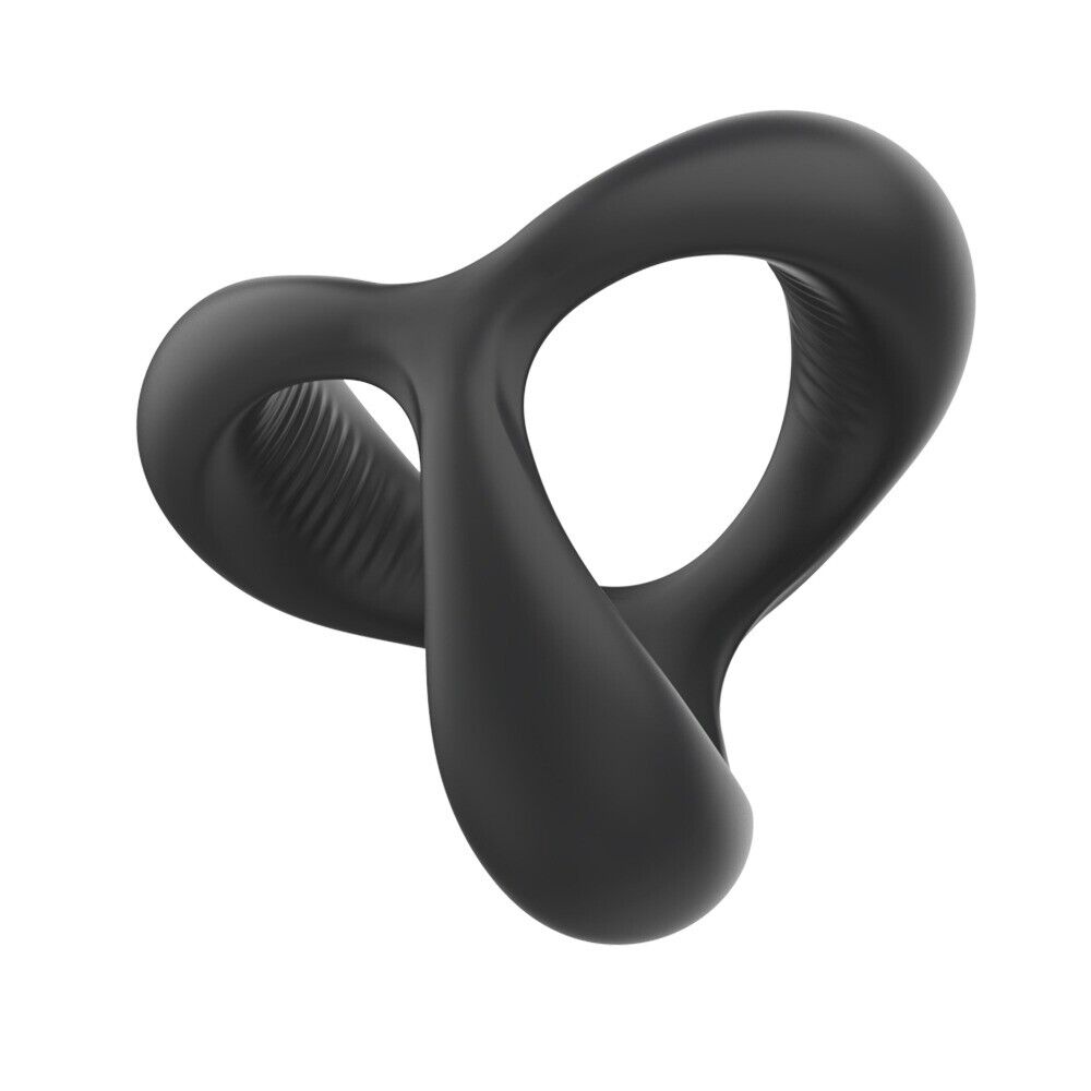 Soft Stretchy Silicone Penis Cock Ball Ring Enhancer Sex Toy for Men Couple