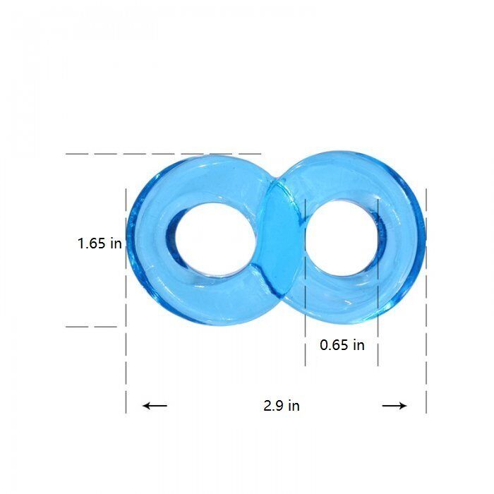 Thick Penis Enhancer Cock and Ball Ring Delay Prolong Sex Toys for Men Couples