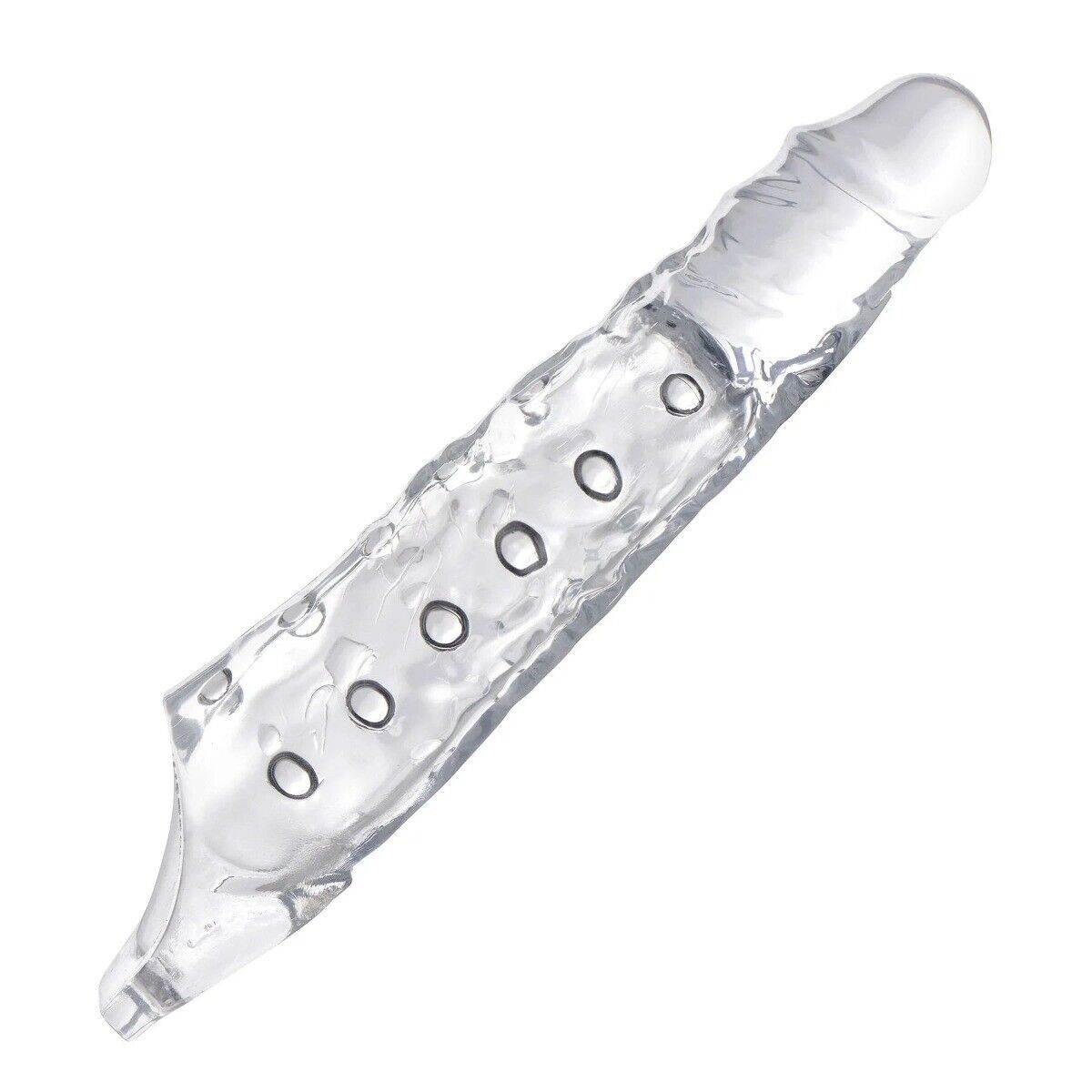Clear 3" Cock Sheath Male Penis Extension Extender Girth Enhancer Enlarger