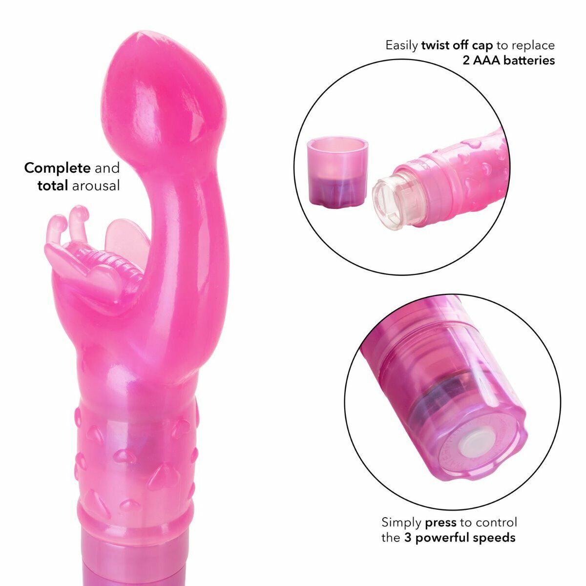 The Original Butterfly Kiss Female Clit G-spot Climax Vibe Vibrator Sex Toy