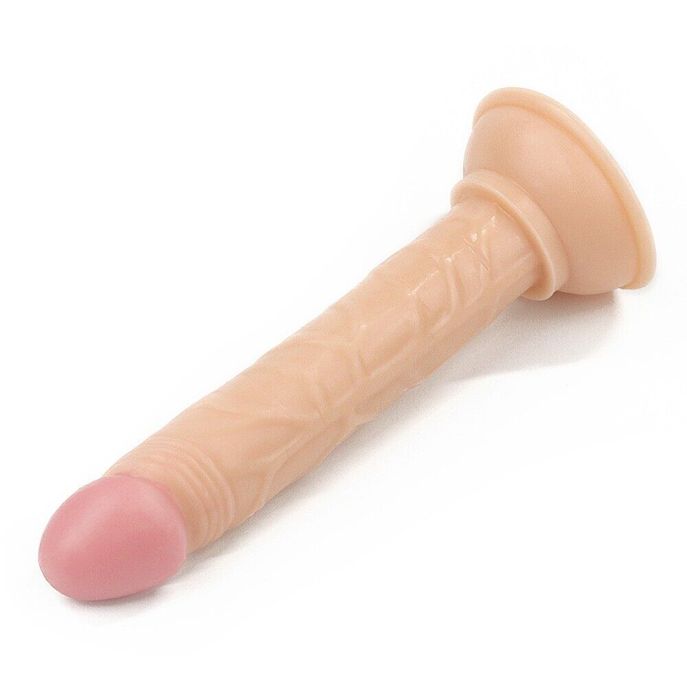 Beginner 5" Slim Realistic G-spot Anal Dildo Dong Sex Toys for Men Women Couples