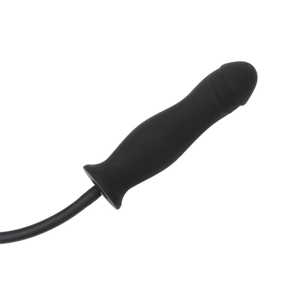 Inflatable Realistic Anal Dildo Butt Plug Balloon Pump Anal Sex Toys
