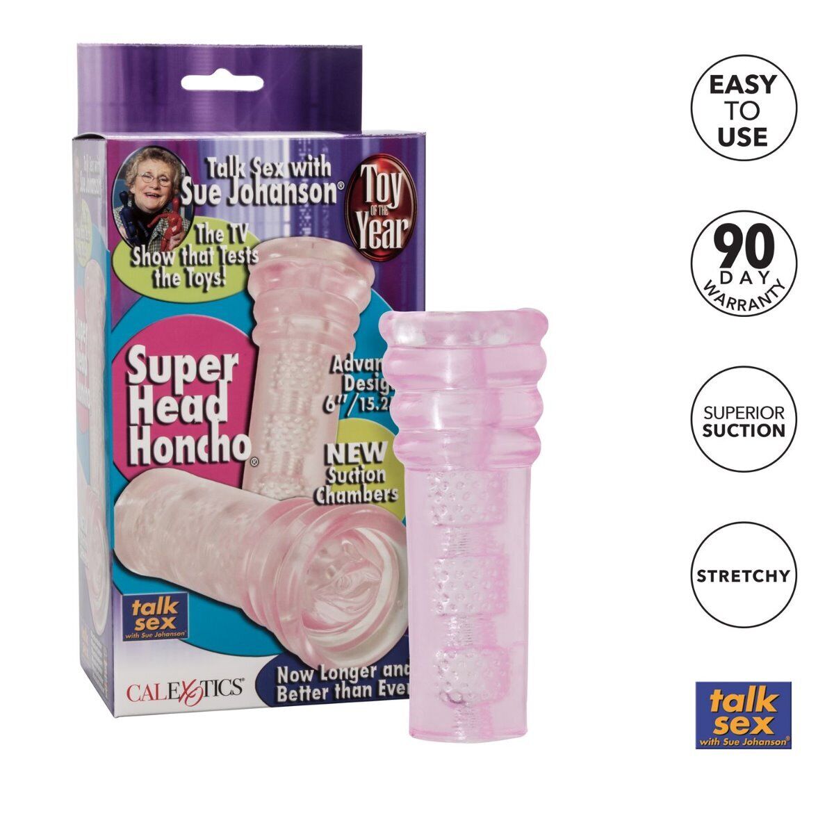 Sue Johanson Super Head Honcho Male Masturbator Sleeve Pussy Sex Toy Stroker