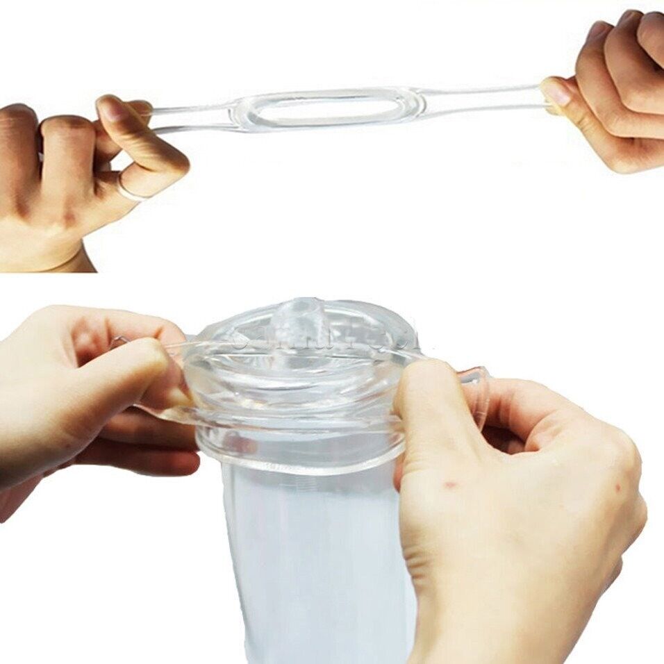 4 Stretchy Penis Enhancing Prolong Delay Cock Rings Male Erection Enhancer