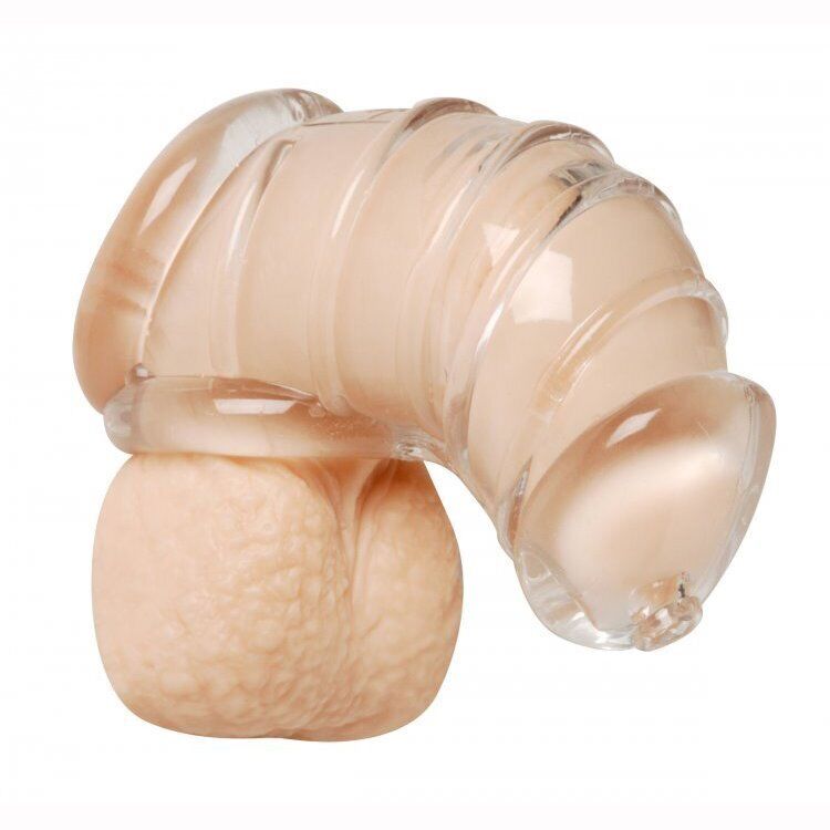 Detained Soft Clear Male Body Chastity Cage Penis Erection Restriction