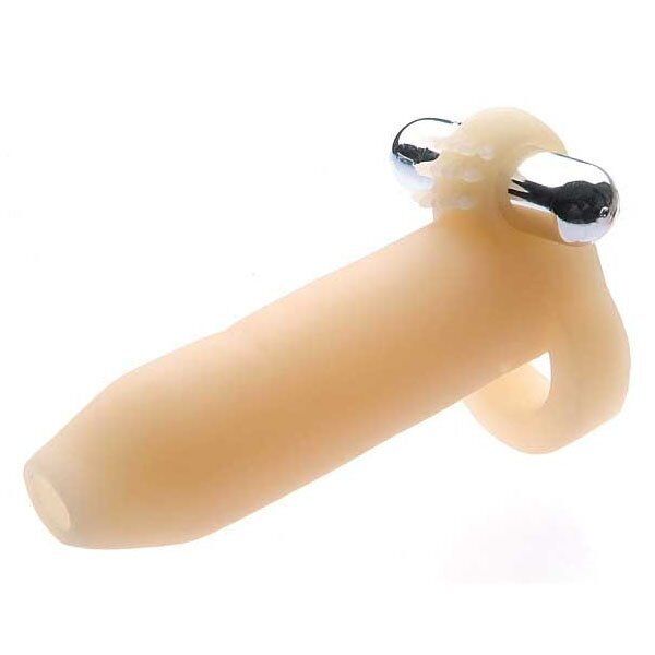 RealFeel Vibrating Cock Sleeve Sheath Penis Extension Girth Enhancer + Ball Loop