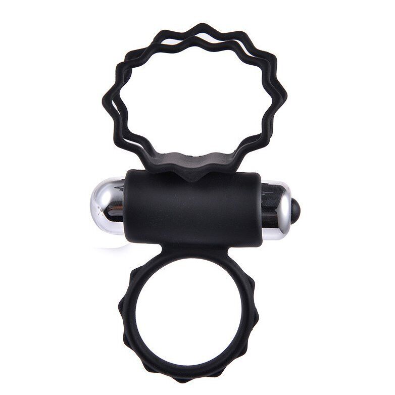 Silicone Vibrating Penis Cock and Ball Ring Enhancer Sex-toys for Couples Men