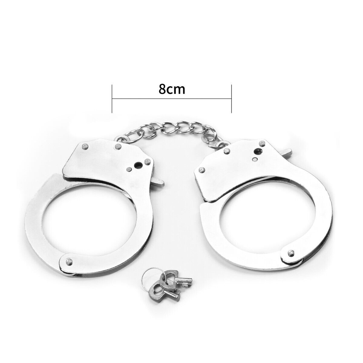 Steel Silver Metal Handcuffs Wrist Hand Cuffs Fetish SM Bondage Sex Toy