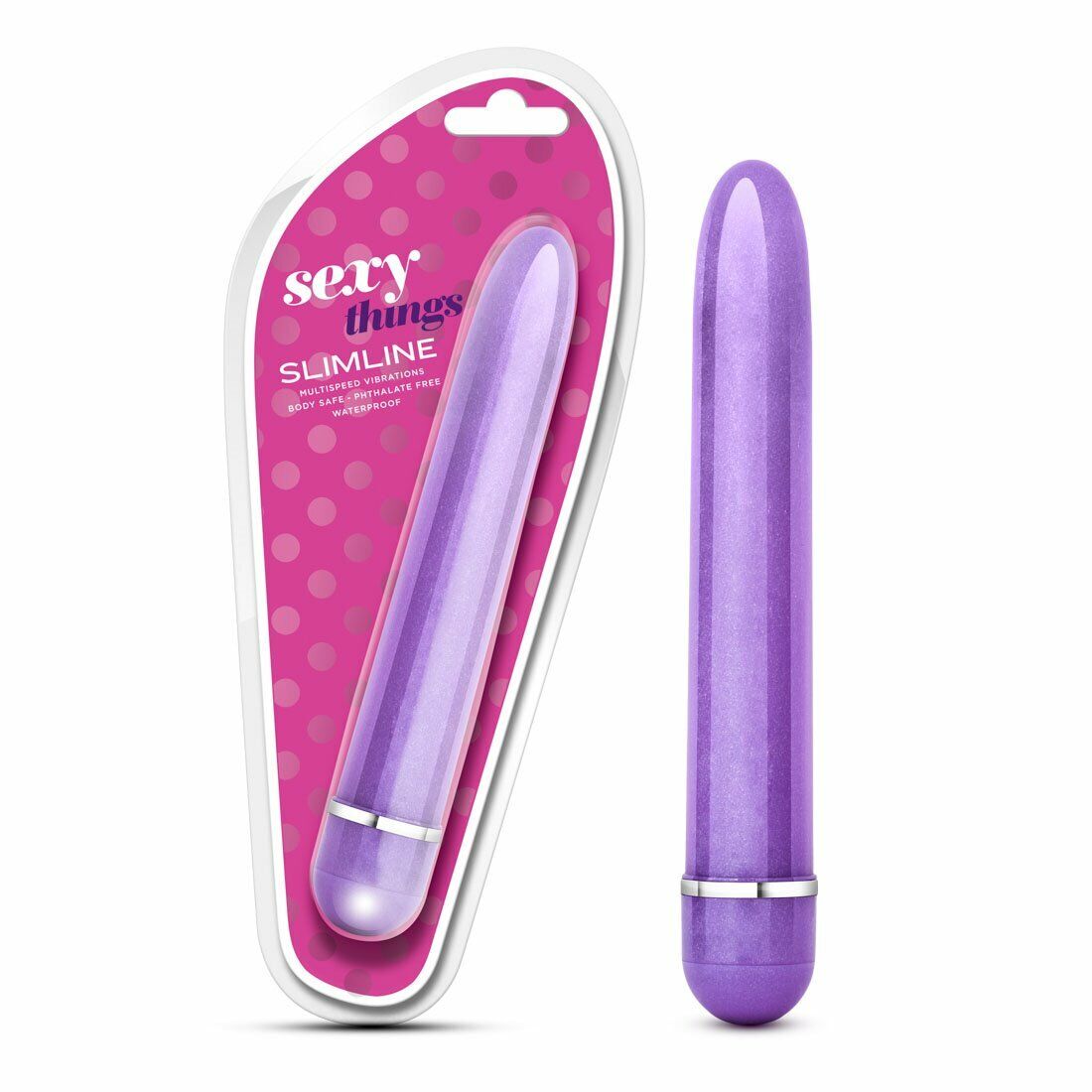 Slim Slender Waterproof Anal Clit G-spot Vibe Vibrator Sex-toys for Women