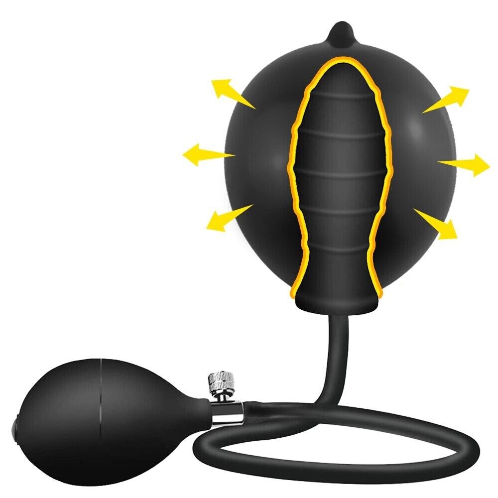 Inflatable Expandable Anal Balloon Butt Plug Anal Stretcher Stretching Sex Toys
