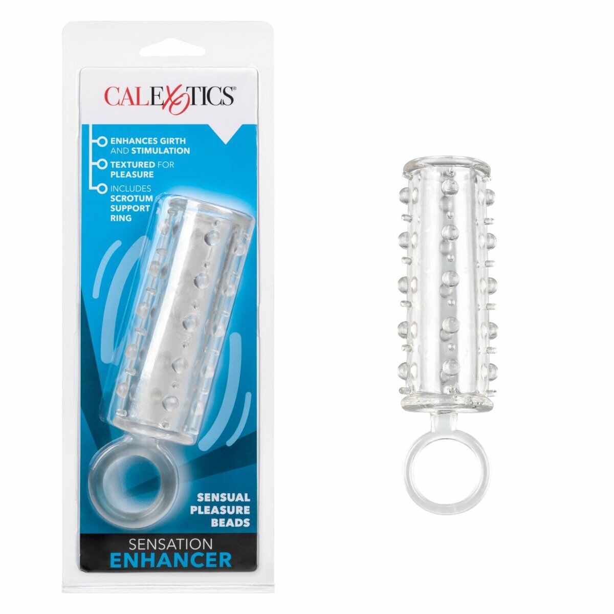 Beaded Penis Sleeve Sheath Extension Cock Girth Enhancer Sex-toys for Men Couple