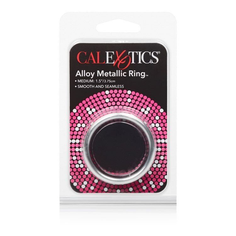 Smooth Seamless Metallic Aluminum Metal Penis Enhancer Cock Ring Band Medium