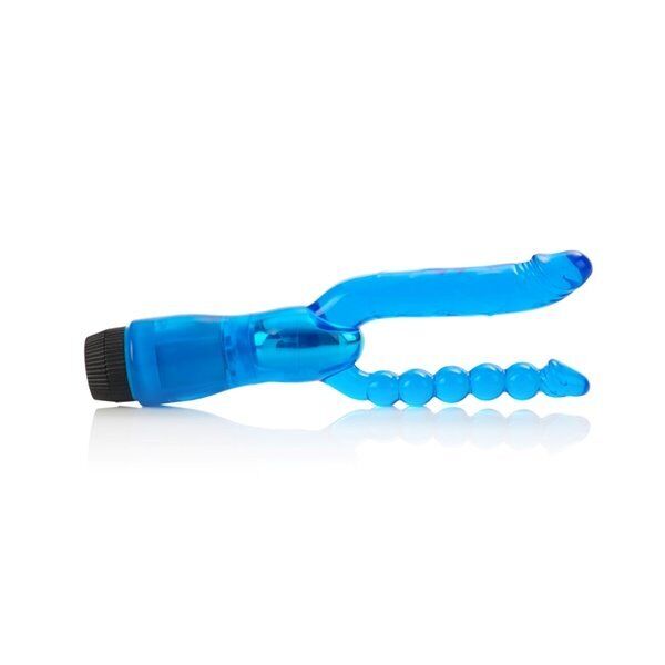 Dual Penetrator Clit G-spot Anal DP Sex Double Penetration Vibe Vibrator Dildo