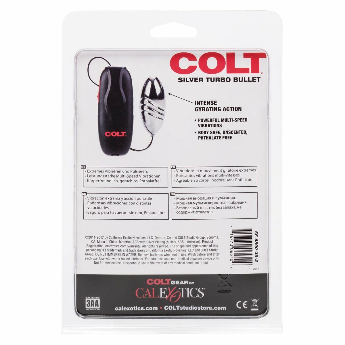 Vibrating COLT Turbo Silver Bullet Discreet Beginner Sex Toy Egg Vibrator Vibe