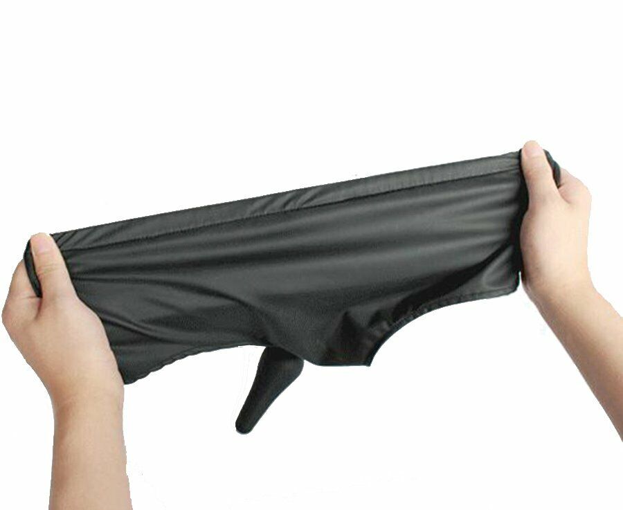 Wearable Male Underwear Shorts Brief Panty Thong + Silicone Anal Butt Plug