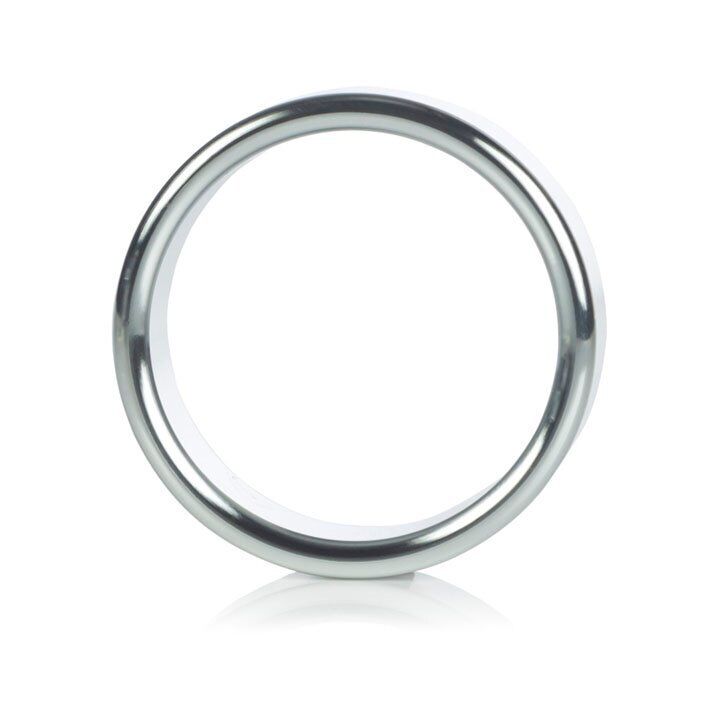 Smooth Seamless Metallic Aluminum Metal Penis Enhancer Cock Ring Band Medium