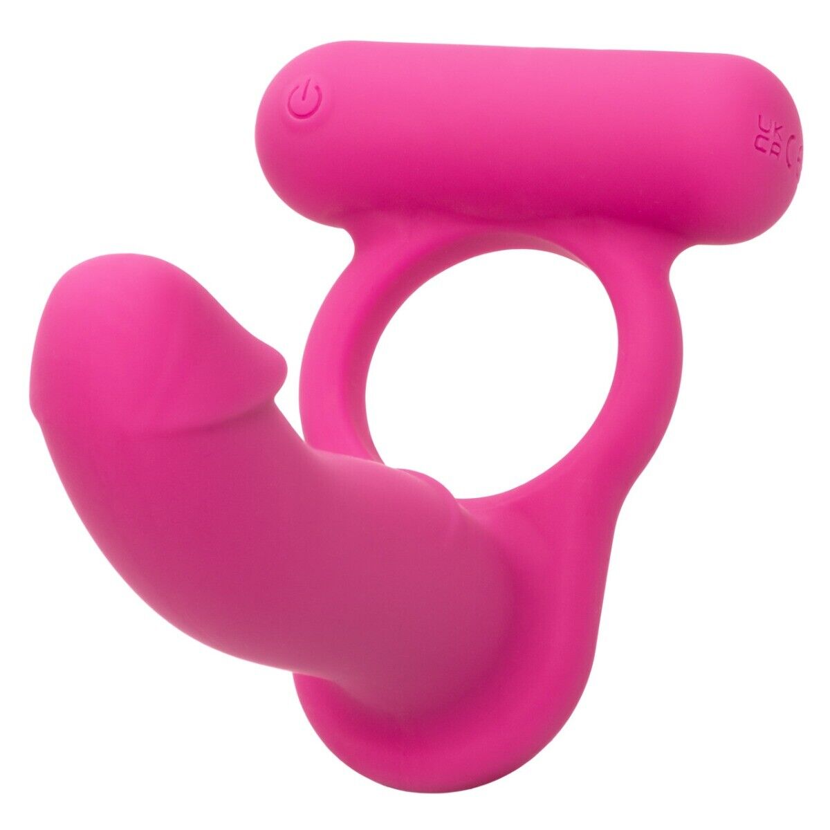 Rechargeable Double Diver Vibrating Double Penetration Cock Ring Anal Plug