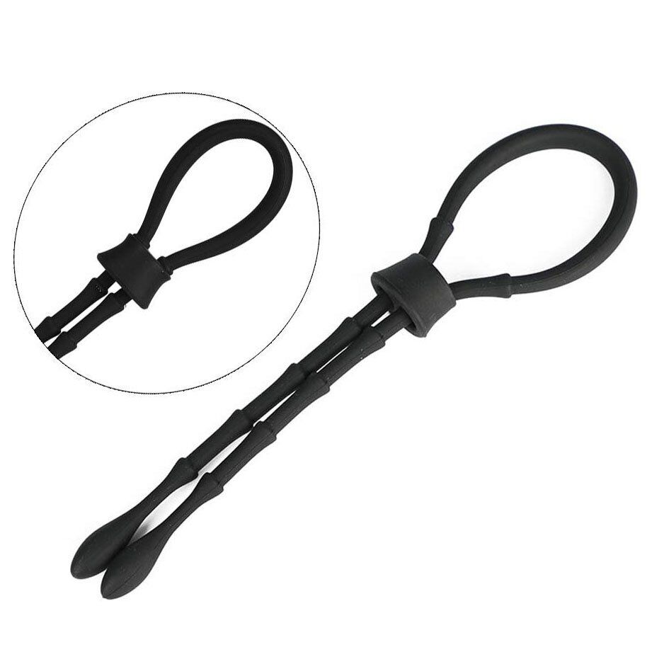 Silicone Lasso Male Erection Keeper Enhancer Prolong Delay Penis Cock Ring