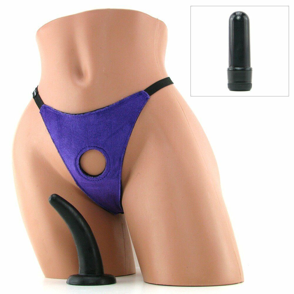 Fetish Fantasy Virating Strap-On Slim G-spot Anal Dildo Dong For Him or Her