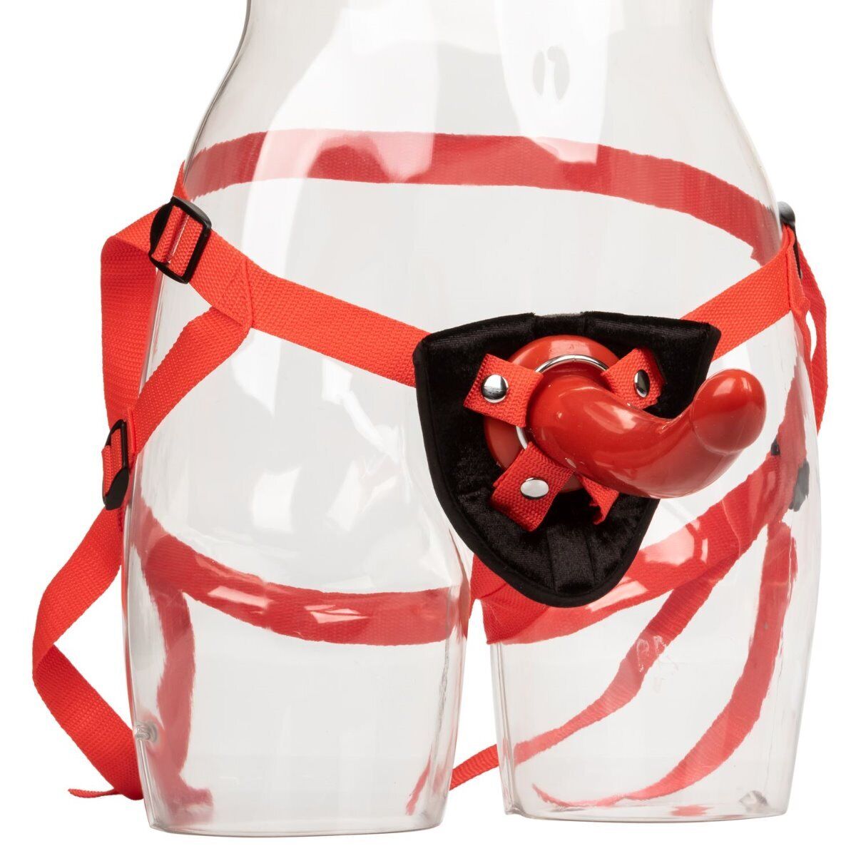 Red Rider Strap-on Harness G-Spot Anal  Sex P-spot Dildo Dong Prostate Massager