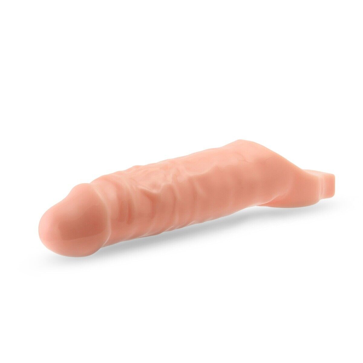 Add 1" Realistic Thick Penis Extender Extension Sleeve Cock Enhancer Enlarger
