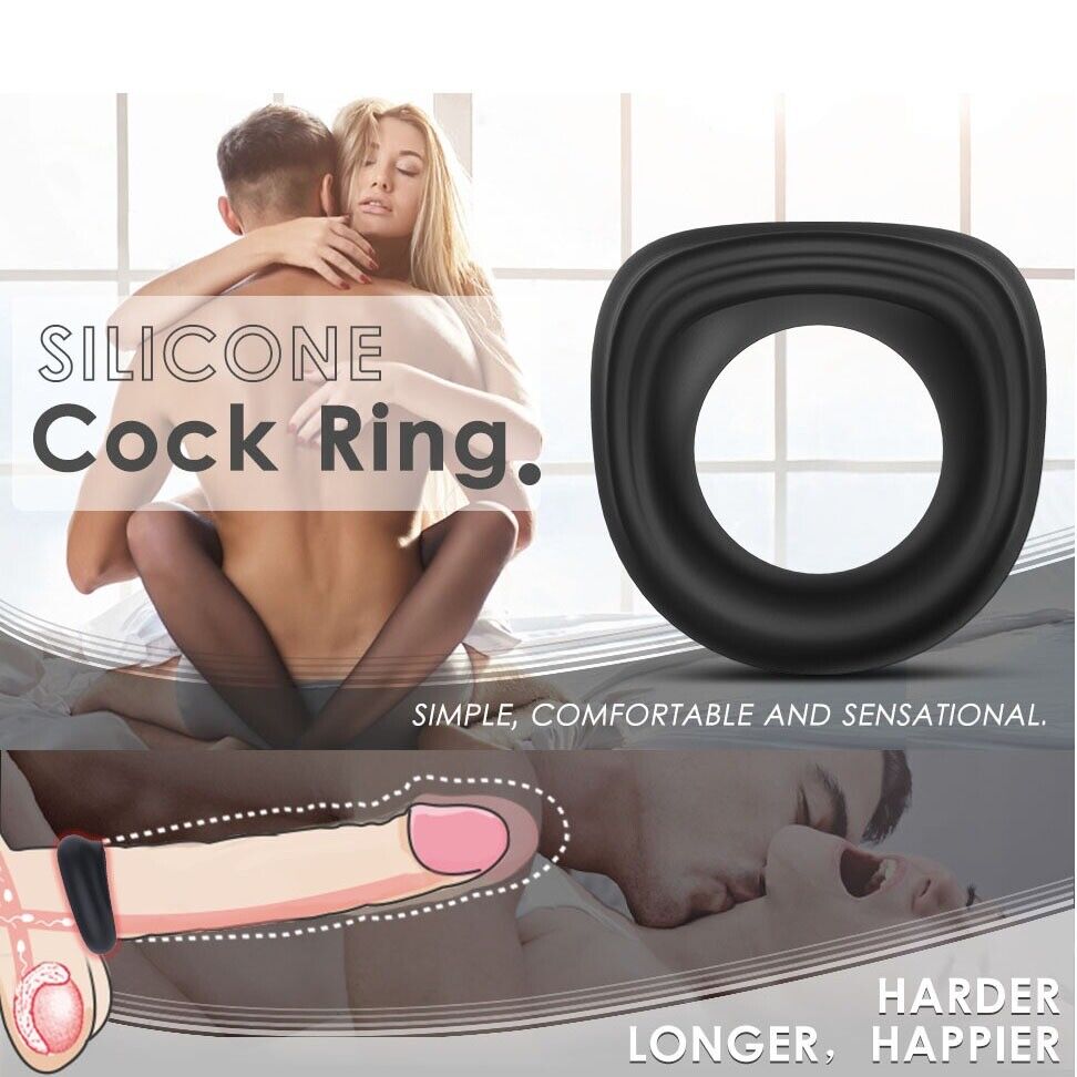 Stretchy Silicone Male Penis Enhancer Prolong Delay Sex Cock Ring for Men